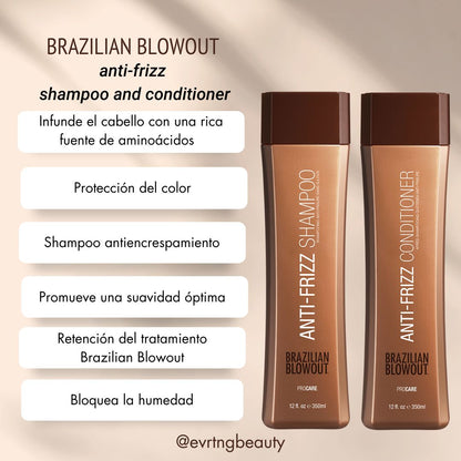 Brazilian Blowout Anti-Frizz Shampoo and Conditioner Duo