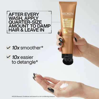 Redken All Soft Moisture Restore Leave-In Treatment Powered by Hyaluronic Acid